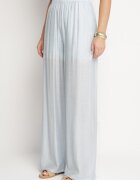 by swan Pantaloni Palazzo Albastru deschis cu croială largă cu elastic în talie și talie înaltă Jenanetia
