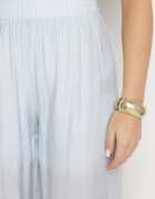 by swan Pantaloni Palazzo Albastru deschis cu croială largă cu elastic în talie și talie înaltă Jenanetia