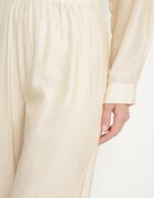 by swan Pantaloni Palazzo bej deschis cu croială largă cu talie elastică și talie înaltă Jenanetia
