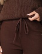 by swan Pantaloni tricot din bumbac cloș cu cusătură modelatoare Velvira Maro