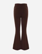 by swan Pantaloni tricot din bumbac cloș cu cusătură modelatoare Velvira Maro