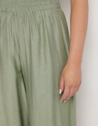 by swan Pantaloni Verzi Palazzo cu Croială Largă cu Elastic în Talie și Talie Înaltă Jenanetia