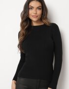 by swan Pulover Clasic Negru cu Viscoză Valentivra