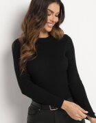 by swan Pulover Clasic Negru cu Viscoză Valentivra