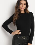 by swan Pulover Clasic Negru cu Viscoză Valentivra