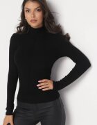 by swan Pulover Golf Negru cu Croială Ajustată Ryler