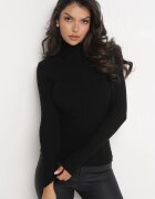by swan Pulover Golf Negru cu Croială Ajustată Ryler