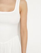 by swan Rochie Albă din Viscoză cu croi evazat Edivane