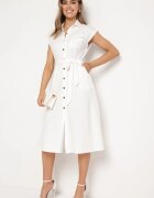 by swan Rochie Albă Tip Cămașă Phinitrite