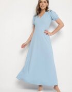 by swan Rochie Albastră Cloș cu Decolteu Triunghiular Efralinae