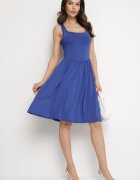 by swan Rochie Albastră din Viscoză cu croială Cloș Edivane