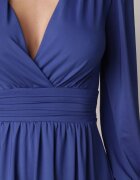 by swan Rochie albastră evazată din viscoză Selithiel