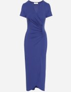 by swan Rochie Albastră Mulată cu Vâscoză cu Croială Petrecută cu Drapaj Talisia