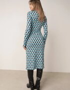 by swan Rochie Albastră Petrecută cu Croială Mulată cu Nod Anjela