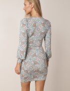 by swan Rochie Albastră Tip plic cu mânecă lungă Teuila
