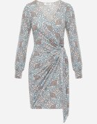 by swan Rochie Albastră Tip plic cu mânecă lungă Teuila