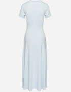by swan Rochie albastru deschis cu croială cambrată cu mânecă scurtă Liravise