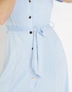 by swan Rochie albastru deschis stil cămașă legată în talie Ophieithe