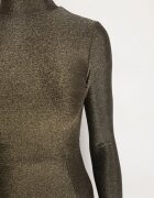 by swan Rochie Aurie cu Viscoză Decorată cu Sclipici în Stil Elegant Werirra