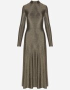 by swan Rochie Aurie cu Viscoză Decorată cu Sclipici în Stil Elegant Werirra