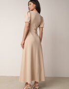by swan Rochie Bej deschis Cloche cu Decolteu Triunghiular Efralinae