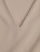 by swan Rochie Bej deschis Cloche cu Decolteu Triunghiular Efralinae