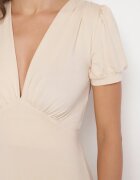 by swan Rochie Bej deschis Cloș din vâscoză cu umeri buretati Awerla
