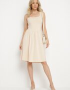 by swan Rochie Bej deschis din Viscoză cu croi evazat Edivane