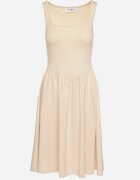 by swan Rochie Bej deschis din Viscoză cu croi evazat Edivane