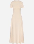 by swan Rochie bej deschisă cu croială cambrată cu mânecă scurtă Liravise