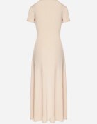 by swan Rochie bej deschisă cu croială cambrată cu mânecă scurtă Liravise