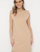 by swan Rochie Bej Tip cutie cu umeri accentuați Mimossa
