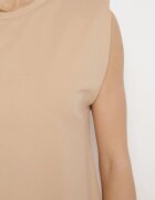 by swan Rochie Bej Tip cutie cu umeri accentuați Mimossa