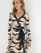 by swan Rochie Bej tip petrecută cu imprimeu modelat Jameka