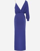 by swan Rochie bleumarin asimetrică maxi pe un umăr cu lănțișor la umăr Kesilli