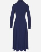 by swan Rochie Bleumarin cu guler semi-înalt cambrată cu șliț lateral Sailea