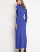 by swan Rochie bleumarin mulată maxi cu mâneci lungi Ovira