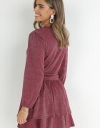 by swan Rochie Bordo Closh cu Fir Metalic Adine