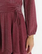 by swan Rochie Bordo Closh cu Fir Metalic Adine
