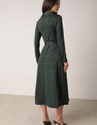by swan Rochie Cămașă Cloche Verde închis cu cordon Cheresin