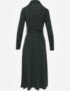 by swan Rochie Cămașă Cloche Verde închis cu cordon Cheresin