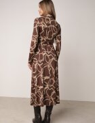 by swan Rochie-cămașă cu vâscoză cu model geometric Padima Maro