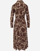 by swan Rochie-cămașă cu vâscoză cu model geometric Padima Maro