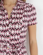 by swan Rochie cămașă Fucsia Maxi cu curea de material Rainora