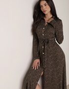 by swan Rochie cămașă Maro Cloș cu cordon legat Cheresin