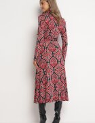by swan Rochie cămașă Roșie Cloș cu model Paisley Jeulia