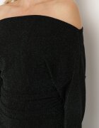 by swan Rochie Cambrată Verde închisă din vâscoză pe un umăr Nialinda