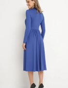by swan Rochie Cloche Albastră cu Decupaj Decorativ și Linie de Umeri Rigidizată Rivfedi
