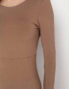 by swan Rochie Cloș Maro din Viscoză cu Spatele Decupat și Legătură Irellisa