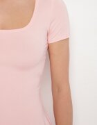 by swan Rochie Cloș Roz din Viscoză și Decolteu Pătrat Milirella